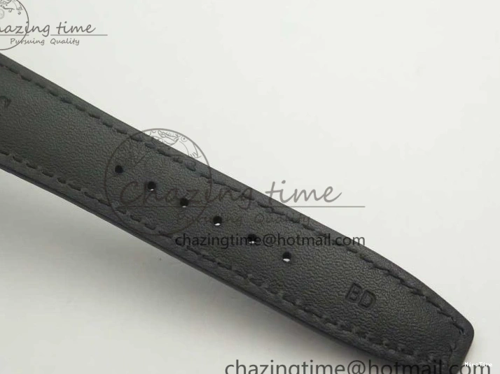 MIROTIME 0111 Cozy Portuguese Tourbillon IW5463 SS ZF Best Edition White Dial Blue Hands on Blue Leather Strap 7172